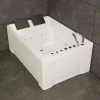 Spalina Baignoire balnéo 2 places droite Tonsay Duo 180x120 cm, blanc, by