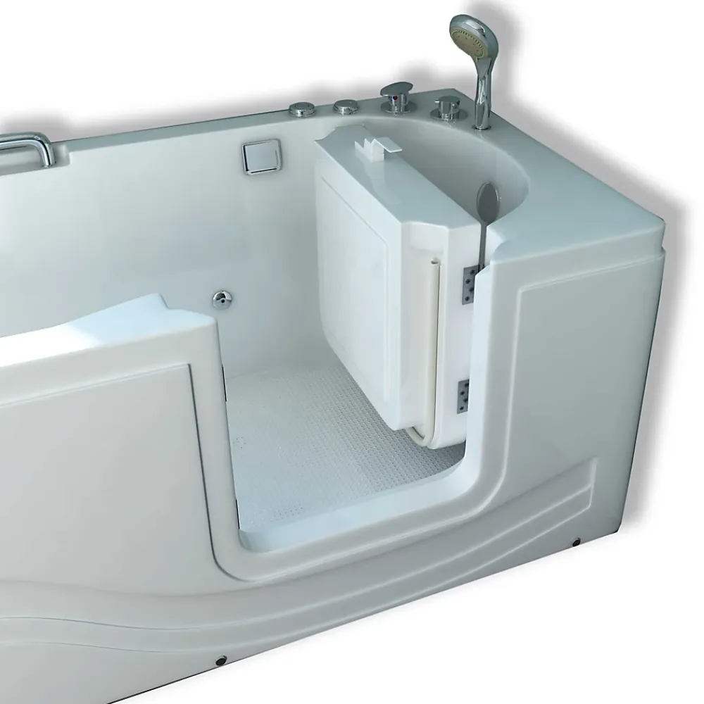 Baignoire À Porte|Eliteshopping Baignoire balnéo avec porte à droite 153 x 76 cm Pansy