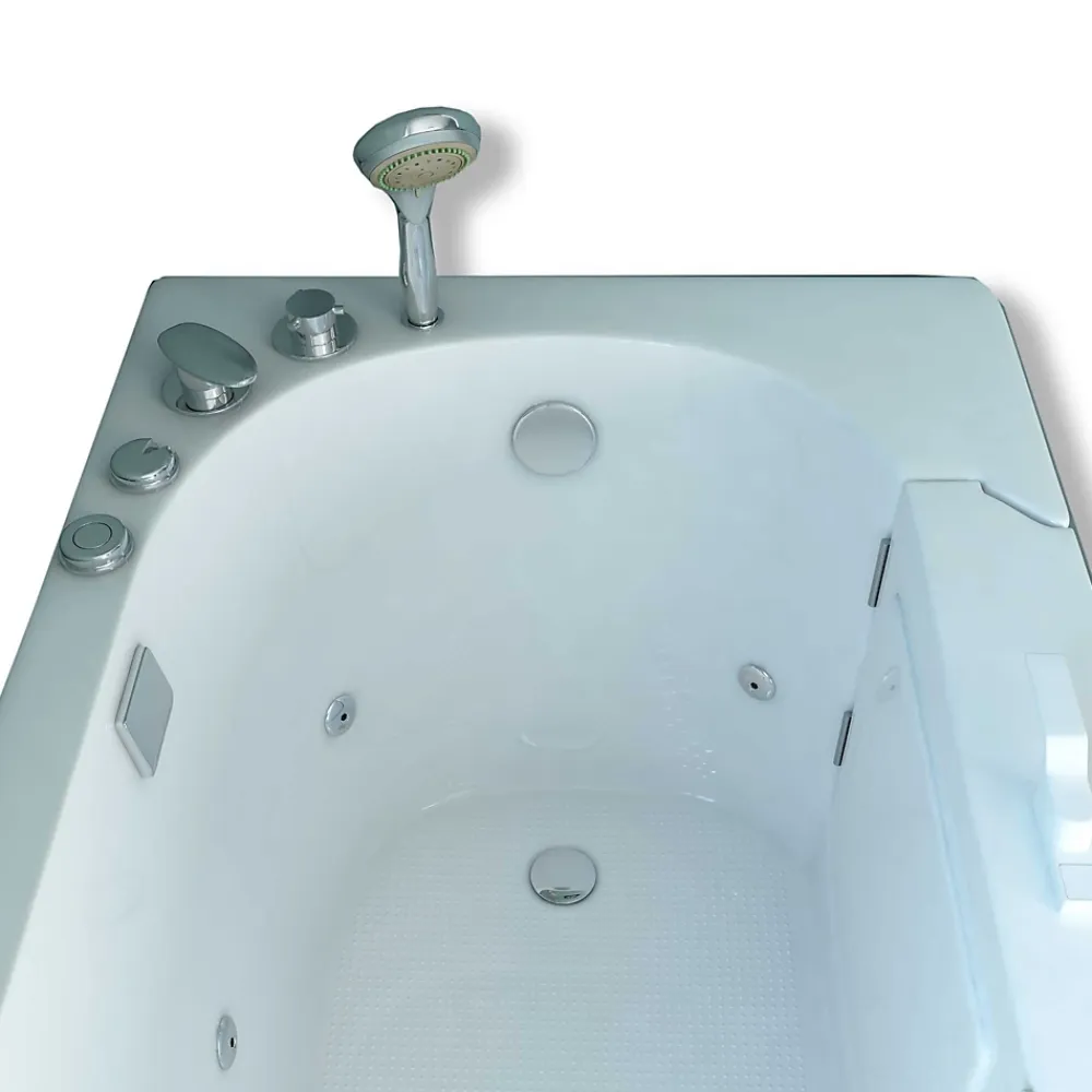 Baignoire À Porte|Eliteshopping Baignoire balnéo avec porte à droite 153 x 76 cm Pansy