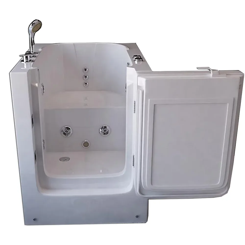 Eliteshopping Baignoire Balnèo avec porte pour seniors 93 x 83 x h100 cm Lavander