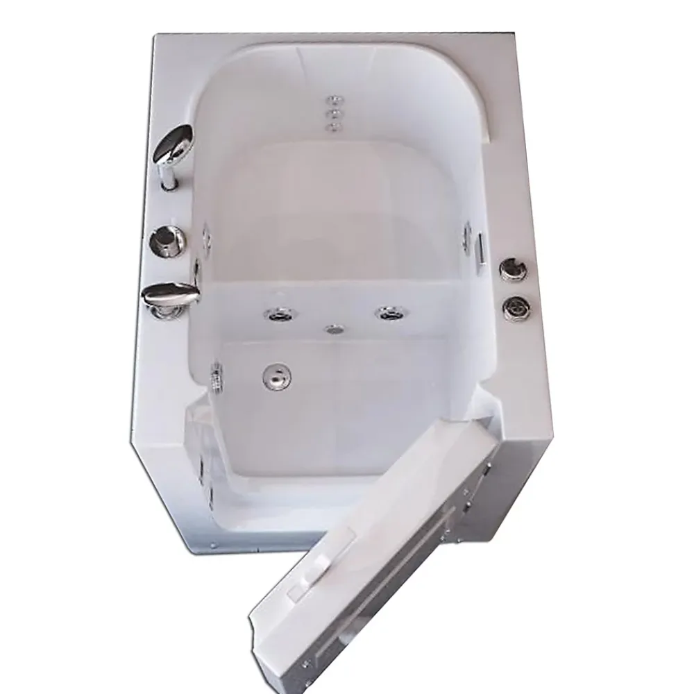Eliteshopping Baignoire Balnèo avec porte pour seniors 93 x 83 x h100 cm Lavander