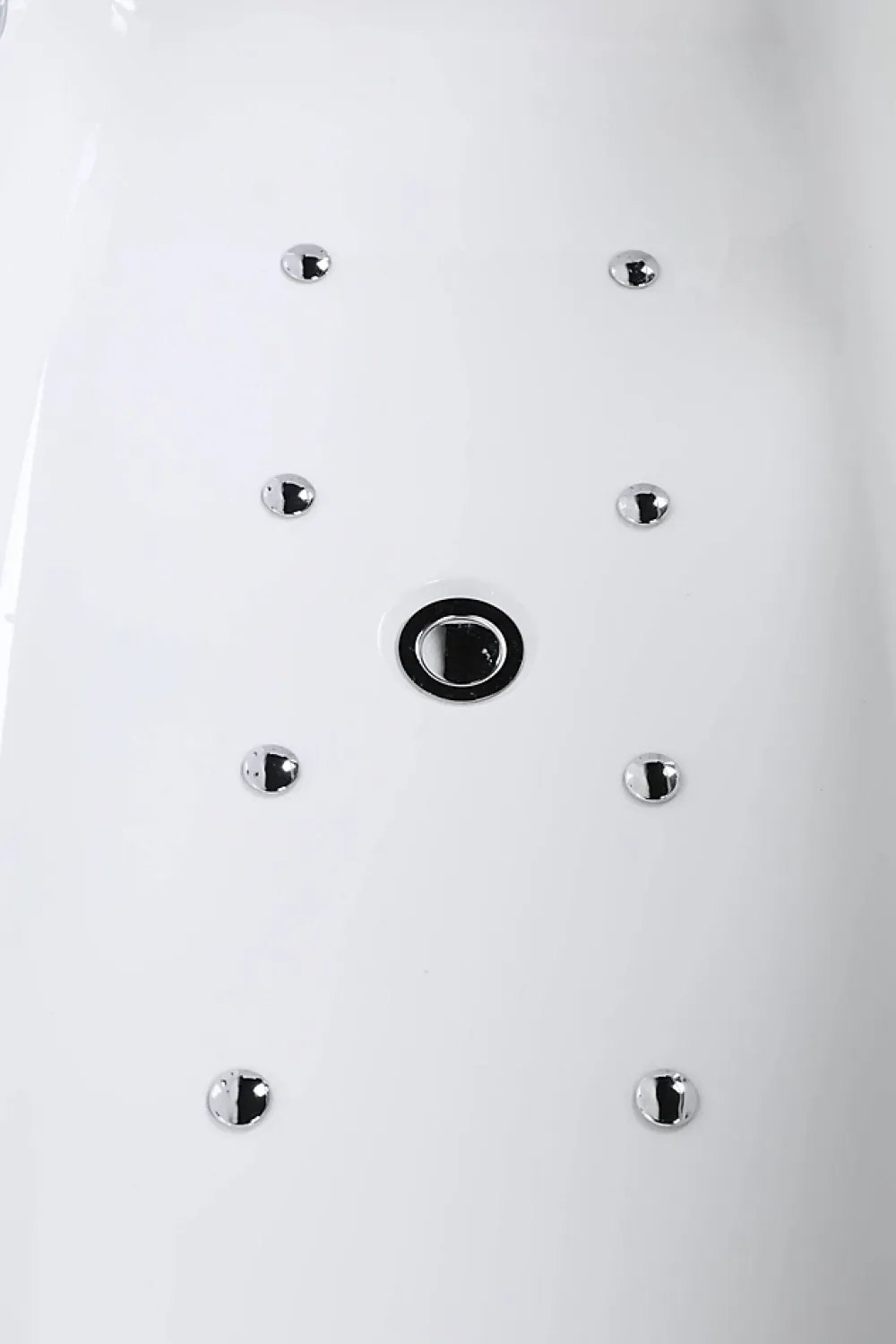 Baignoire Balnéo| Baignoire balnéo avec tablier rectangulaire L.170 x l.80 x H.63 cm en acrylique coloris blanc, Maya