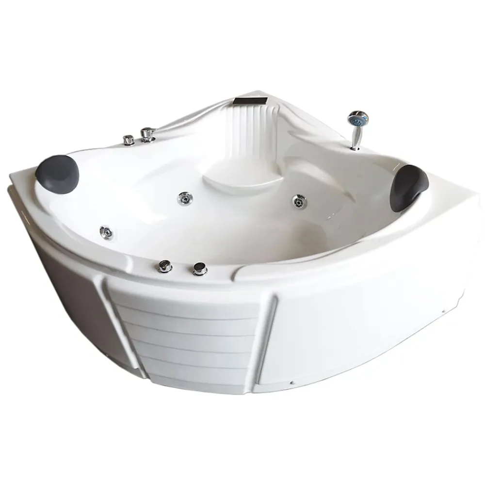 Baignoire Balnéo|Eliteshopping Baignoire Balnèo blanc 150 X 150 cm pour 2 personnes 6 jets Anemone