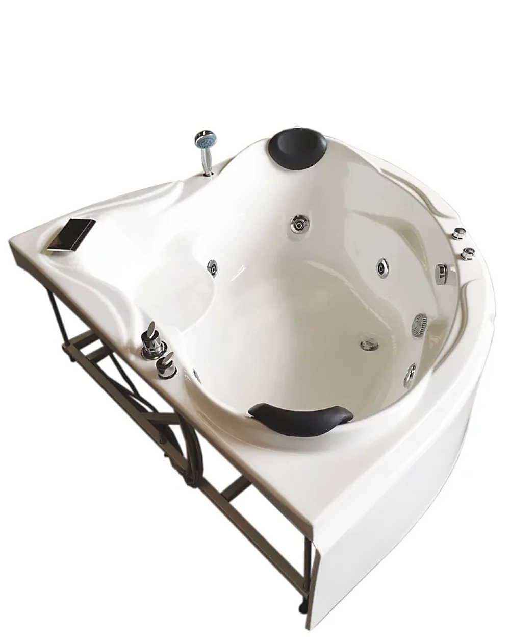 Baignoire Balnéo|Eliteshopping Baignoire Balnèo blanc 150 X 150 cm pour 2 personnes 6 jets Anemone