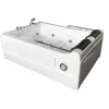 Baignoire Balnéo|Eliteshopping Baignoire Balnèo Blanc 175 X 132 cm Chromothérapie 14 jets Calla