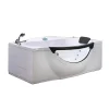 Eliteshopping Baignoire Balnèo blanc 180 X 96 cm avec verre frontal 9 jets Jasmine