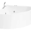 Vente-unique Baignoire balnéo d'angle AGYNESS - 263L - 135x135x57 cm