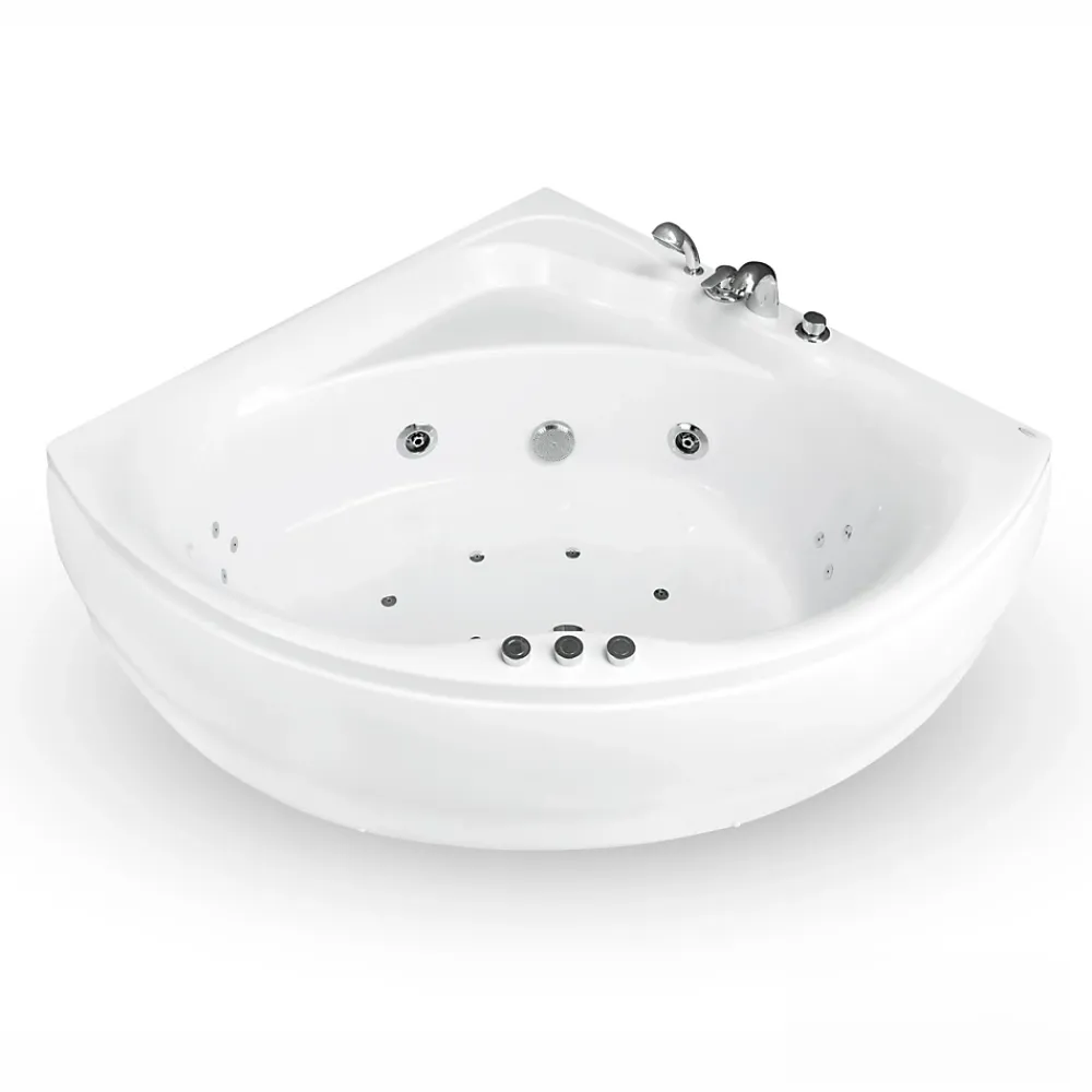 Baignoire Balnéo|Baignoire D'Angle|Spalina Baignoire balnéo d'angle Maldives Jets 135x135 cm, by