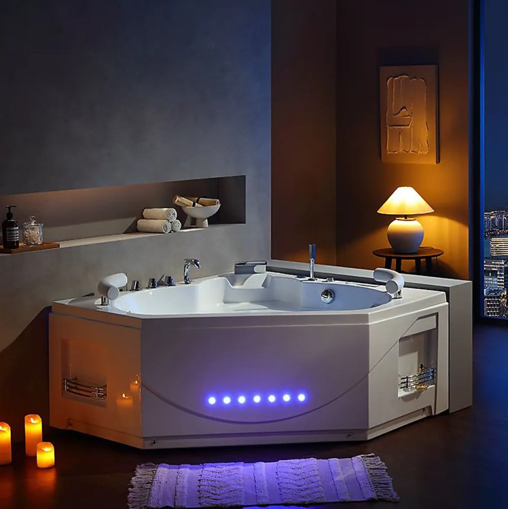 Baignoire Balnéo|Distribain Baignoire balnéo Dubaï 47 jets + massage cervicales Whirlpool