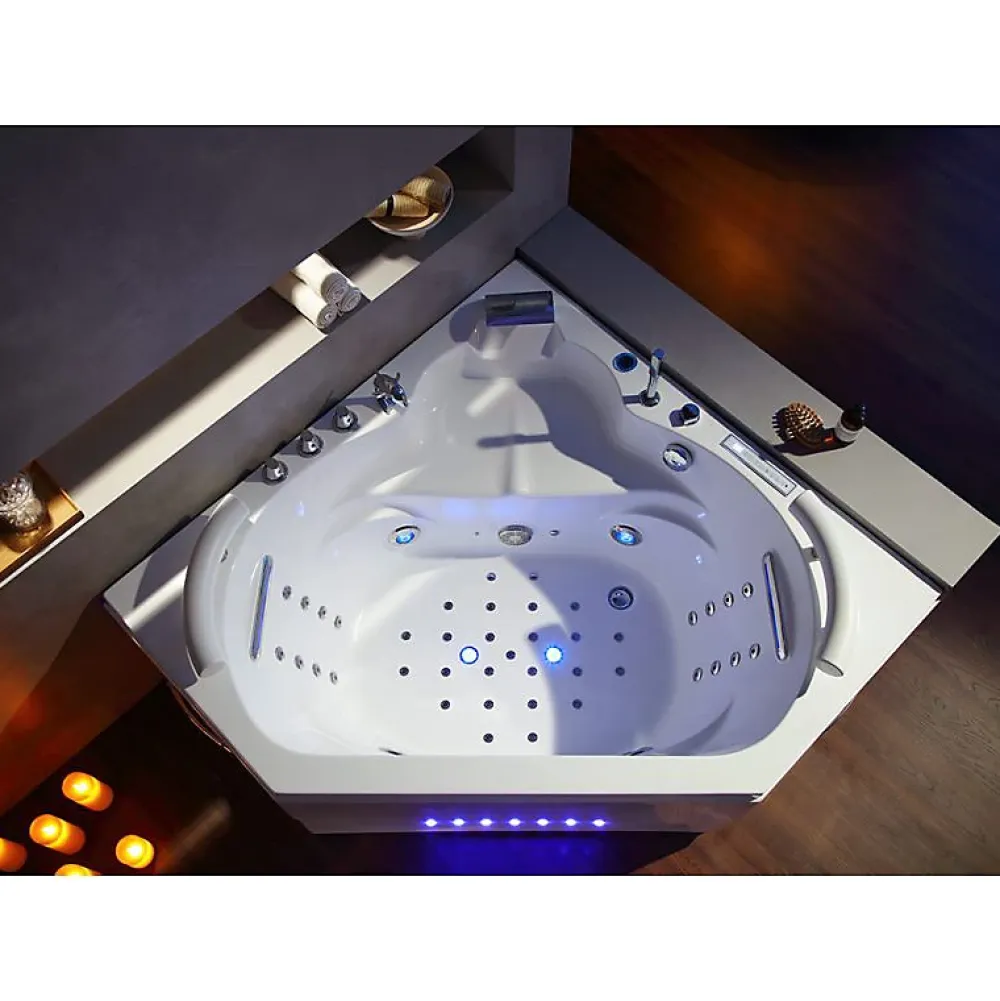 Baignoire Balnéo|Distribain Baignoire balnéo Dubaï 47 jets + massage cervicales Whirlpool