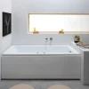 Baignoire Balnéo|Kiamami Valentina Baignoire Balnéo Rectangulaire En Acrylique Blanc Adele