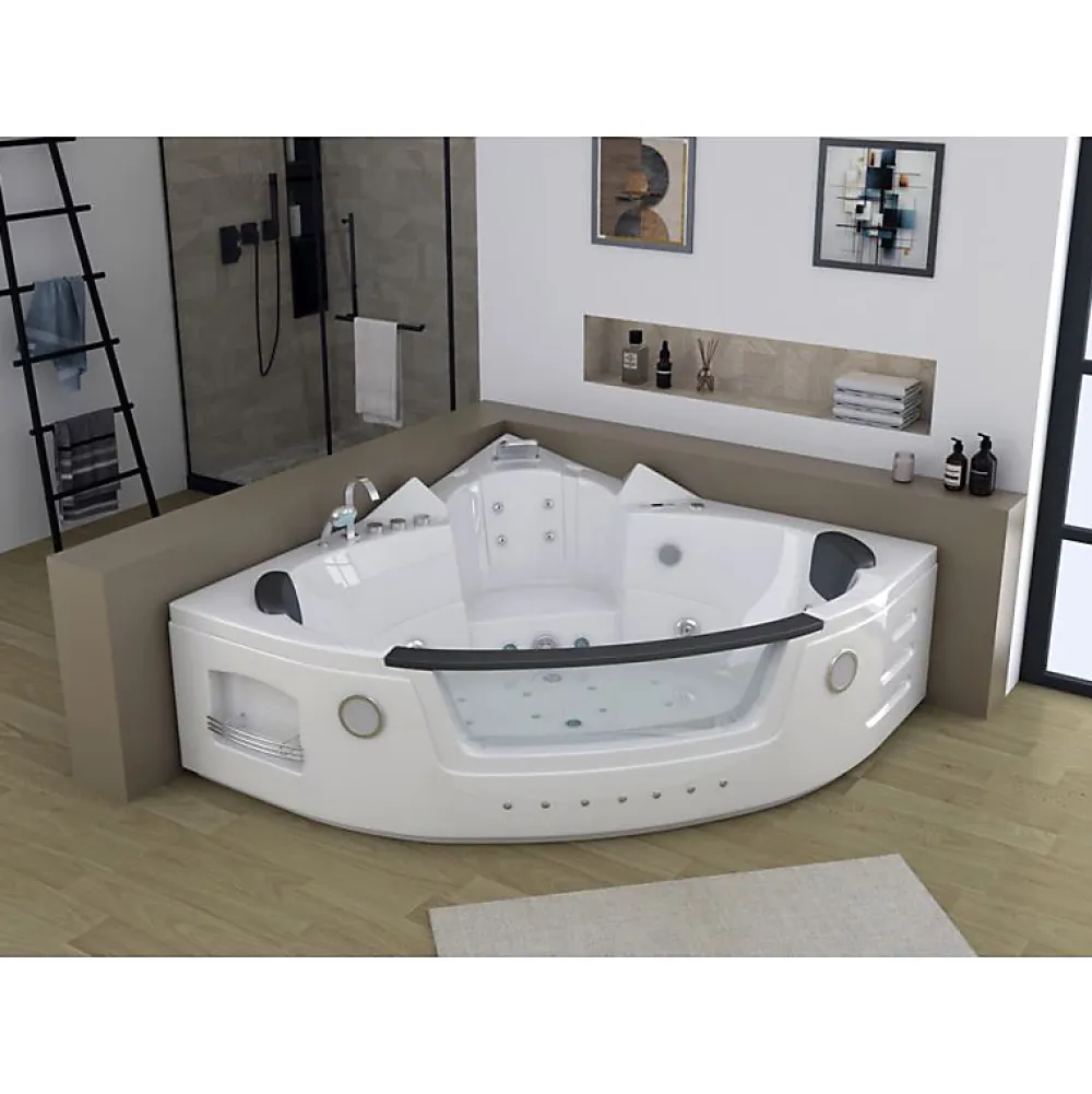 Baignoire Balnéo|Distribain Baignoire balnéo Romantica-S 36 jets Whirlpool