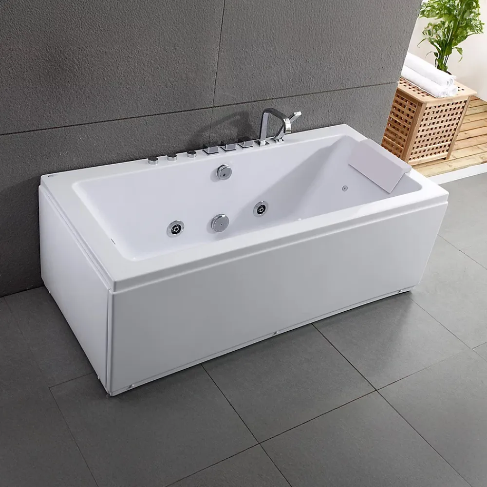Baignoire Balnéo|Spalina Baignoire Balnéo Sikinos White Jets, 170x80cm, by