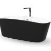 Baignoire Balnéo|Spalina Baignoire Balnéo Tao black Bulle 170x80x65cm, by