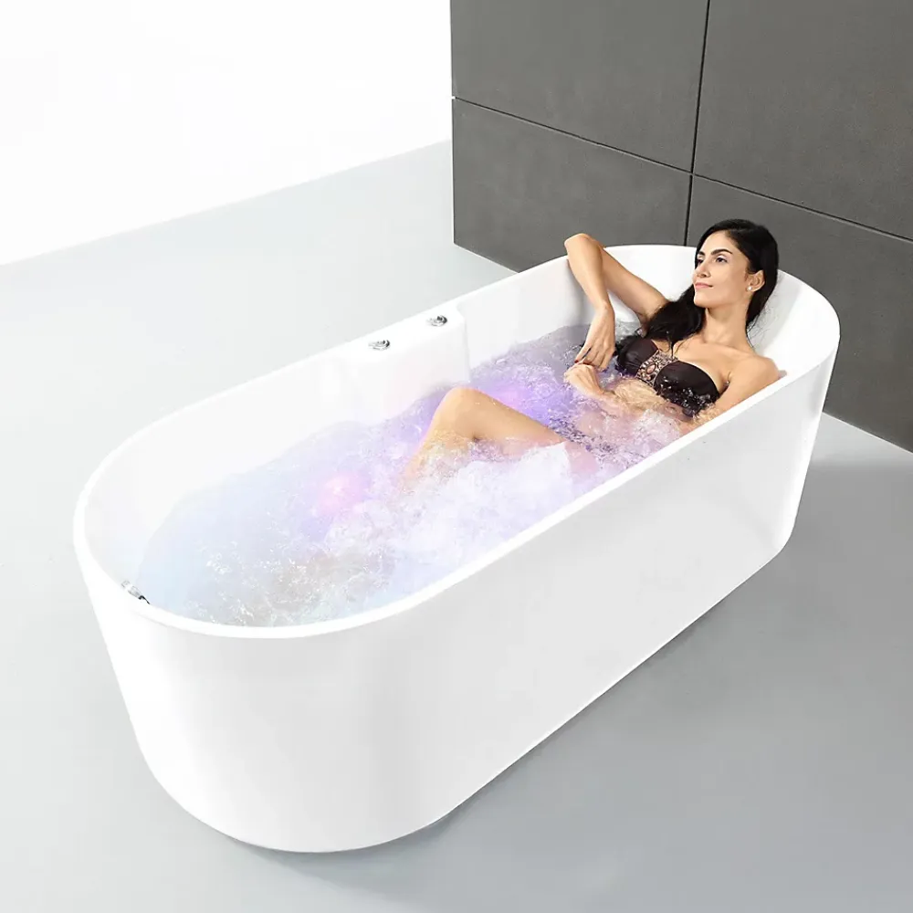 Spalina Baignoire Balnéo Ukio white Bulle 175x75x65cm, by