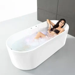 Spalina Baignoire Balnéo Ukio white Bulle 175x75x65cm, by