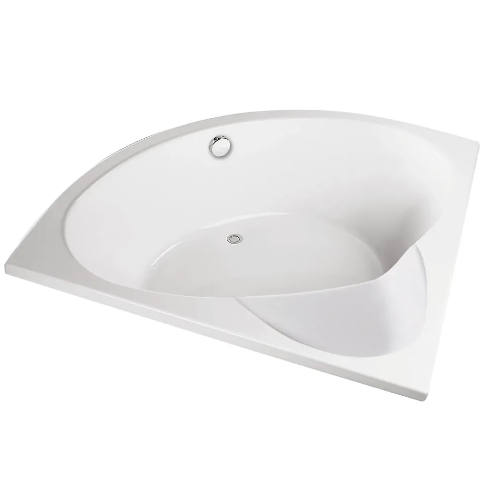 Valentin Baignoire d'angle 140 x 140 cm Aiguebelle sans tablier