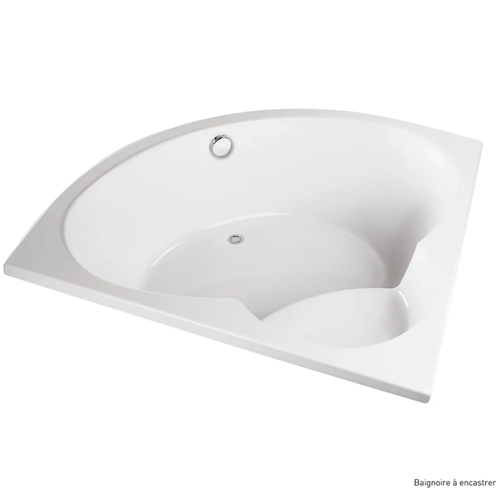 Valentin Baignoire d'angle 150 x 150 cm Maylis sans tablier