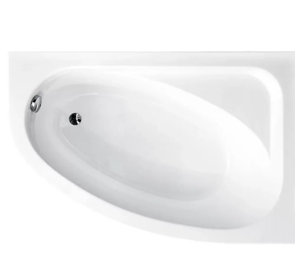 Baignoire Asymétrique|Azura Home Design Baignoire d'angle CORNEA 140x80 cm droite avec tablier