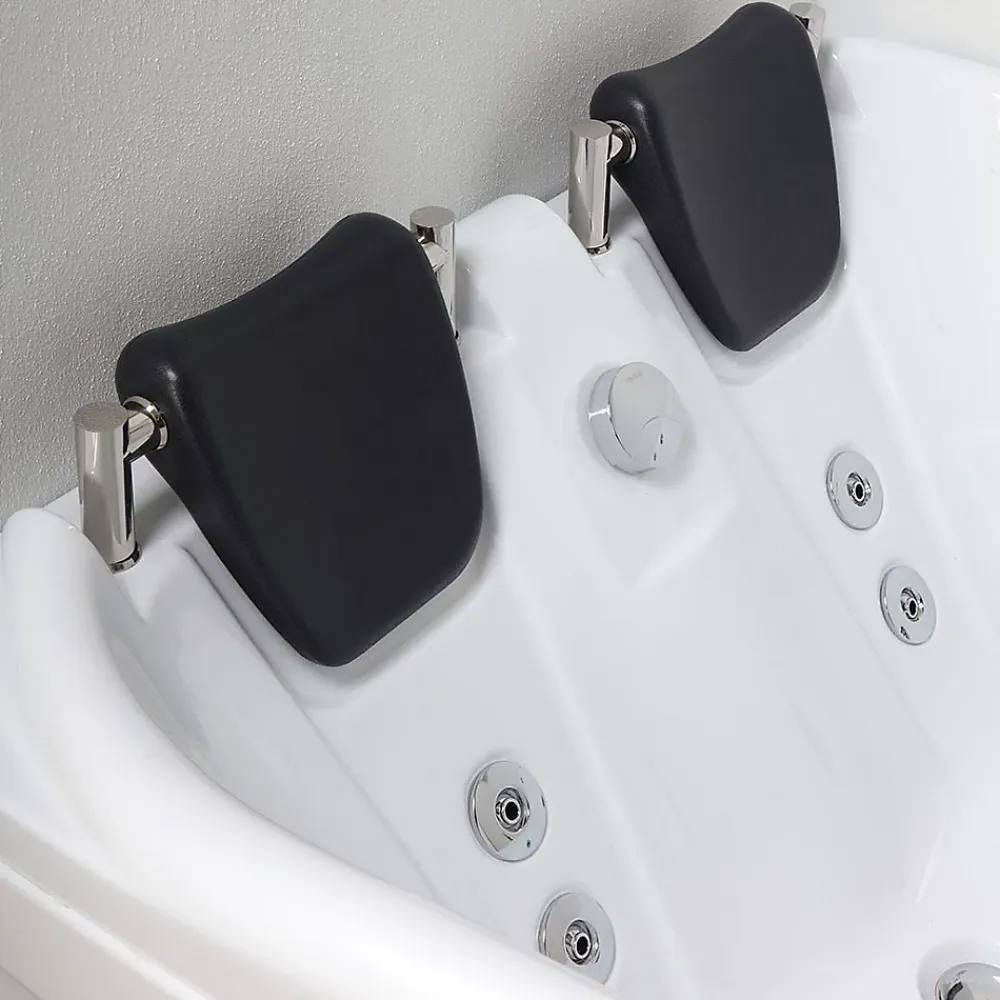 Kiamami Valentina Baignoire D'angle Double Avec Hydromassage Aida Gauche