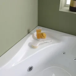 Baignoire Balnéo|Kiamami Valentina Baignoire D'angle Droite Ambra Avec Hydromassage