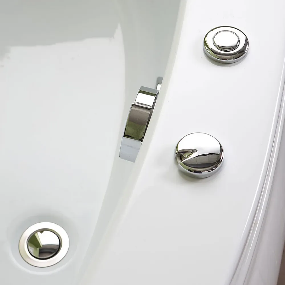 Baignoire Balnéo|Kiamami Valentina Baignoire D'angle Droite Ambra Avec Hydromassage