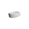 Azura Home Design Baignoire d'angle droite RIMA avec tablier - 130cm