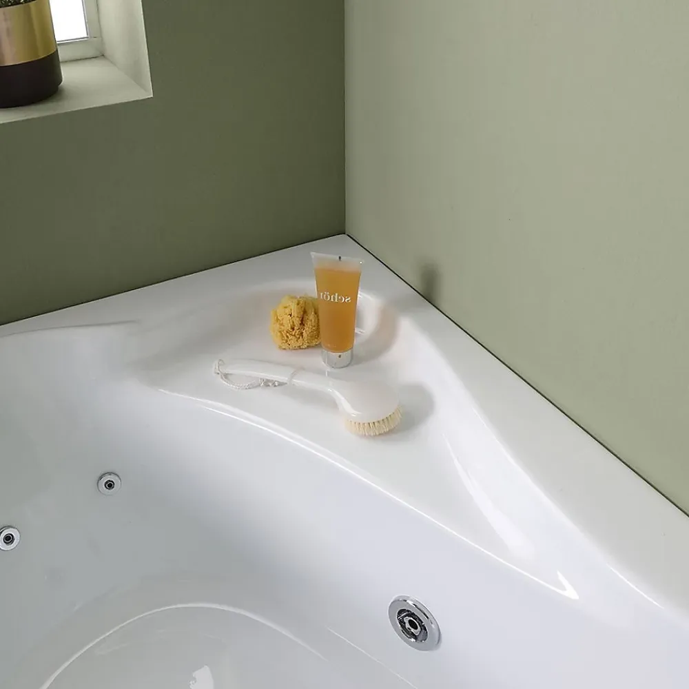 Baignoire Balnéo|Kiamami Valentina Baignoire D'angle Gauche Avec Hydromassage Ambra Intégré