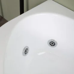 Baignoire Balnéo|Kiamami Valentina Baignoire D'angle Gauche Avec Hydromassage Ambra Intégré