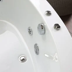 Baignoire Balnéo|Kiamami Valentina Baignoire D'angle Gauche Avec Hydromassage Ambra Intégré