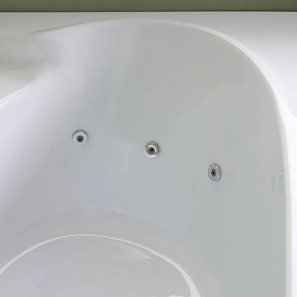 Baignoire Balnéo|Kiamami Valentina Baignoire D'angle Gauche Avec Hydromassage Ambra Intégré