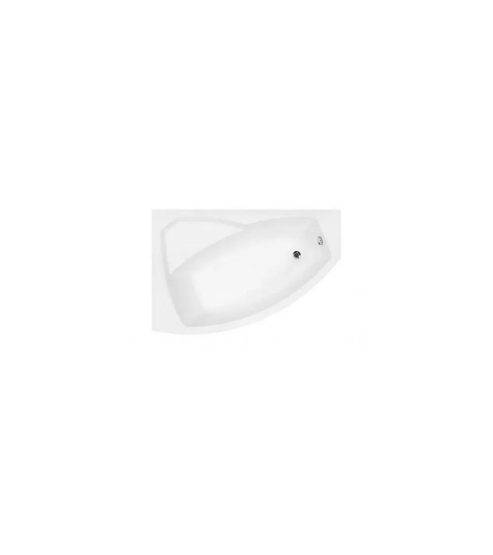 Baignoire Asymétrique|Azura Home Design Baignoire d'angle gauche RIMA avec tablier - 140cm