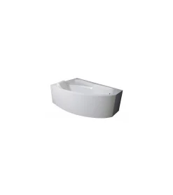 Azura Home Design Baignoire d'angle gauche RIMA avec tablier - 150cm