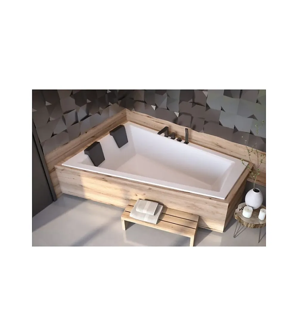 Baignoire Droite|Azura Home Design Baignoire d'angle Gauche ULTIMA DUO ultra-slim - 170cm