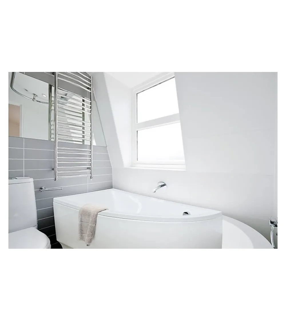 Azura Home Design Baignoire d'angle ORIEGA 150 cm gauche avec tablier