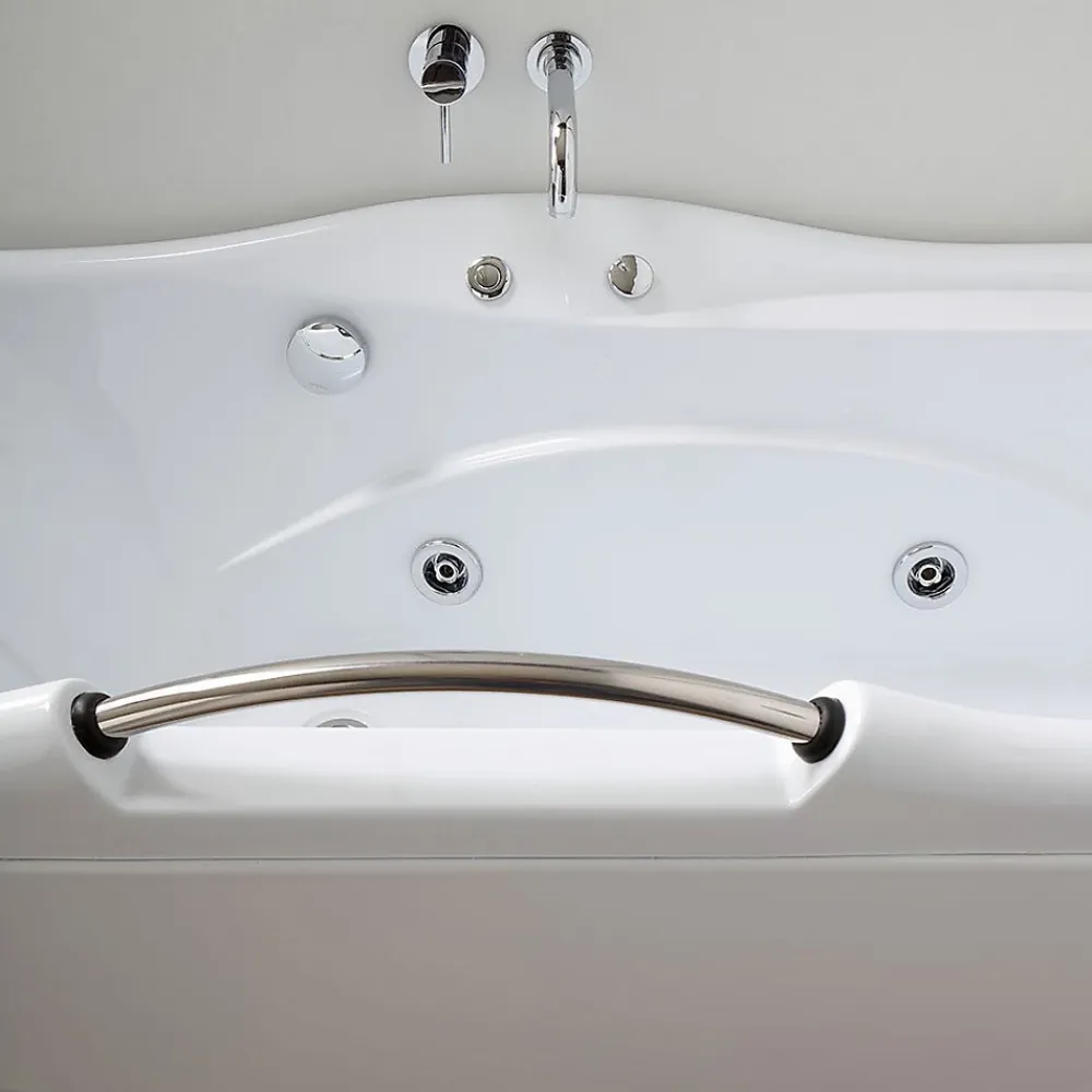 Baignoire Balnéo|Kiamami Valentina Baignoire Diletta Gauche Acrylique Blanc L 170Cm, H 65Cm, P 78Cm
