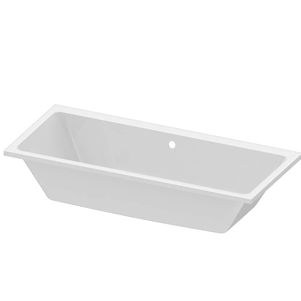 Baignoire Droite|GoodHome Baignoire double 180 x 80 cm Teesta