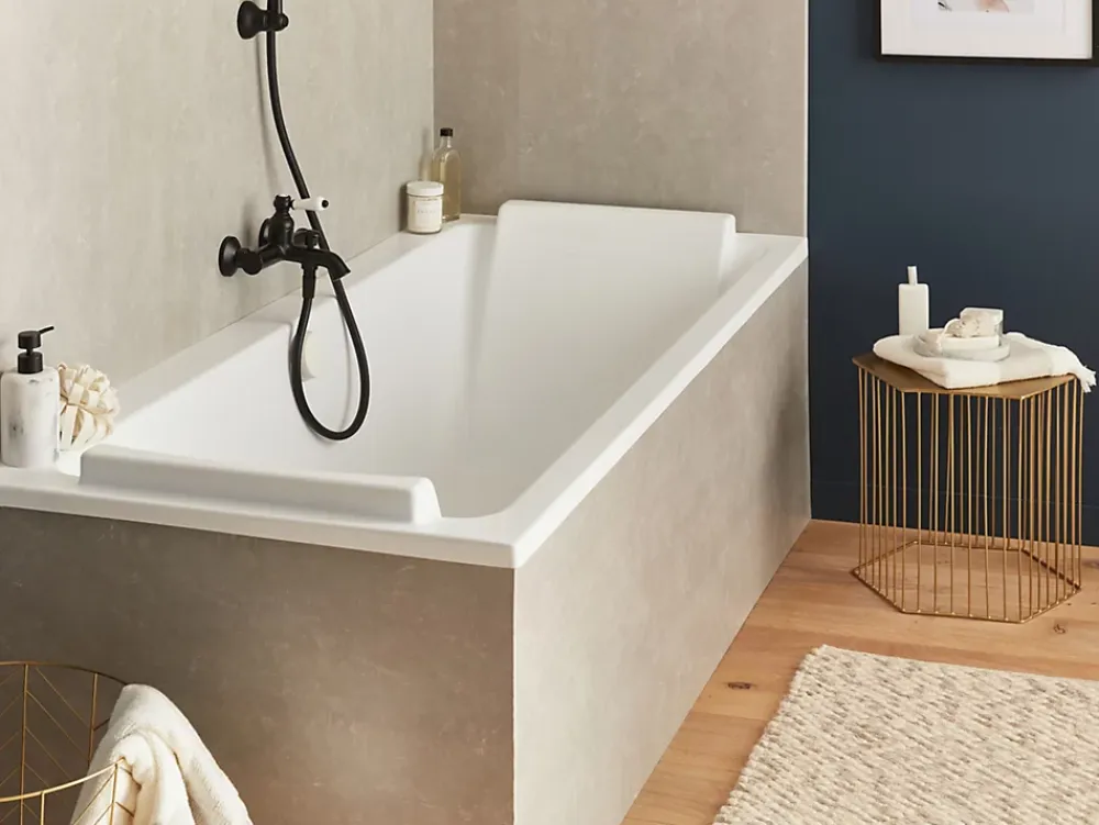 Baignoire Droite|Jacob Delafon Baignoire droite 180 x 80 cm blanc brillant