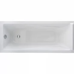 Sanindusa Baignoire droite acrylique haute densité NF conforme aux marchés publics Easy 170x70 blanche (vidage non inclus)