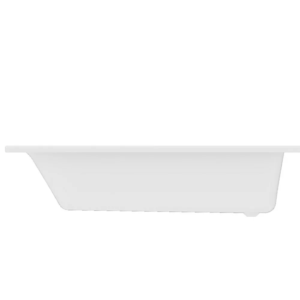 GoodHome Baignoire droite Bolmen L. 170 cm x l. 75 cm blanc