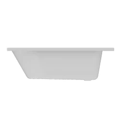 GoodHome Baignoire droite Cavally L. 130 x l. 70 cm blanc