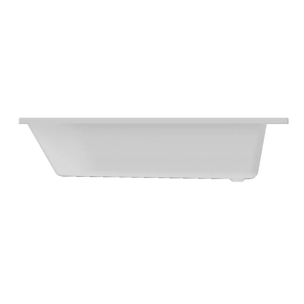 Baignoire Droite|GoodHome Baignoire droite Cavally L. 160 cm x l. 75 cm blanc