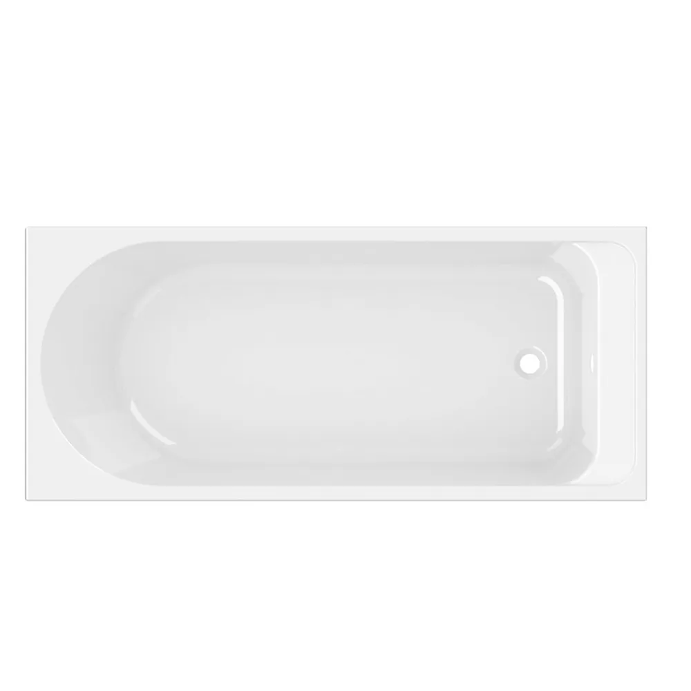 Baignoire Droite|GoodHome Baignoire droite Cavally L. 150 cm x l. 70 cm blanc