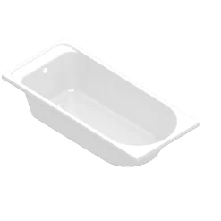 Baignoire Droite|GoodHome Baignoire droite Cavally L. 150 cm x l. 70 cm blanc