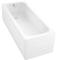 Duravit Baignoire droite D-Code 170 x75 cm + Pare Bain gauche AURYS Mist 1 chromé version gauche