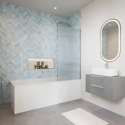 Baignoire Droite|Duravit Baignoire droite D-Code 180 x 85 cm + Pare bain droit AURYS Raywall chromé