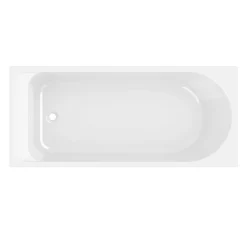 Baignoire Droite|GoodHome Baignoire droite en acrylique L.160 x l.70 cm blanc, Cavally