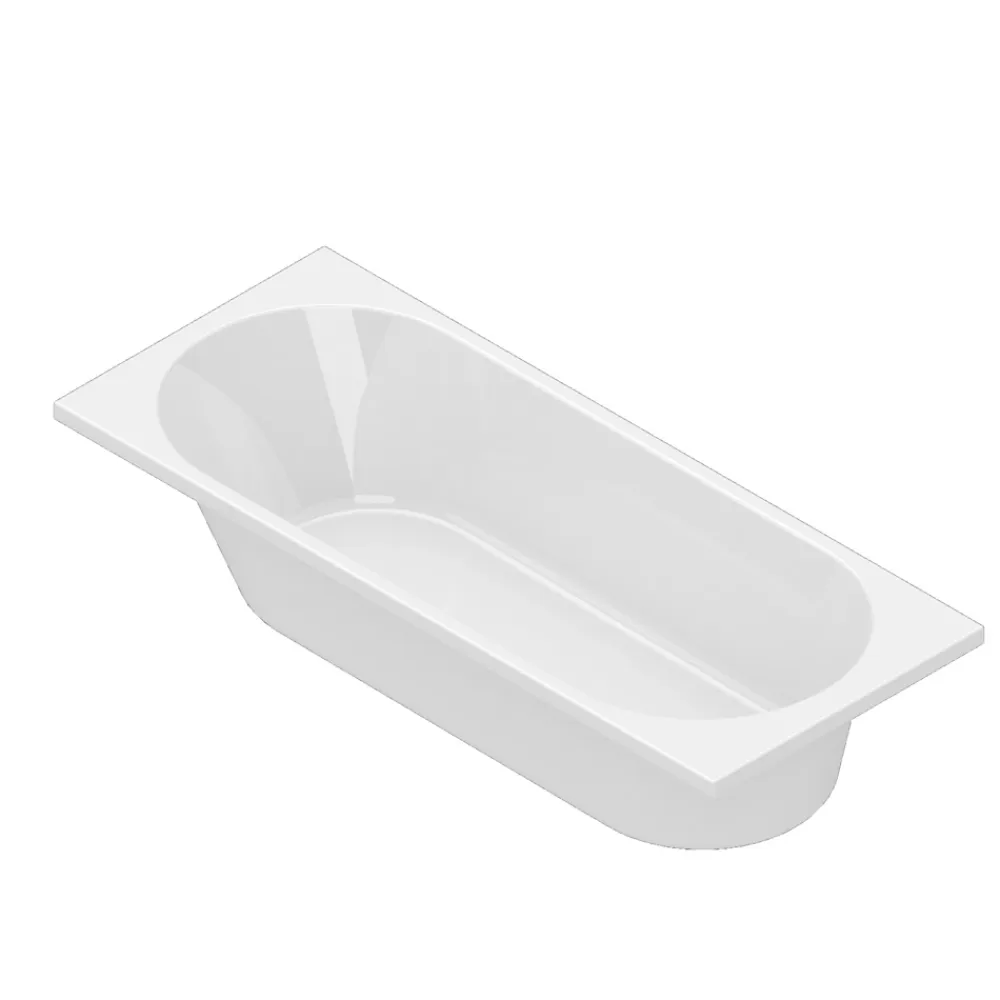 Baignoire droite Horyn L. 170 cm x l. 70 cm blanc
