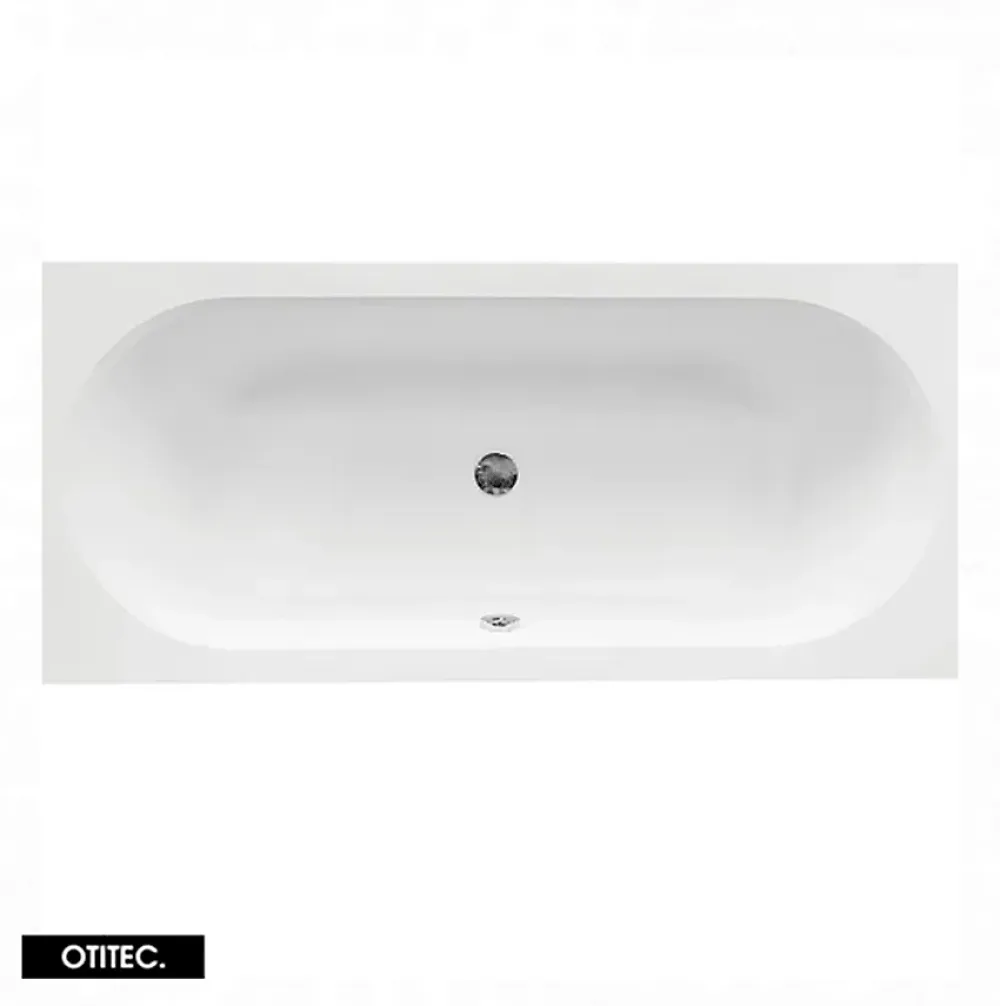 Baignoire Droite|Besco Baignoire Droite sans Tablier - 170 x 75 cm - VITAE SANS TABLIER - REPOSE-TÊTE OFFERT