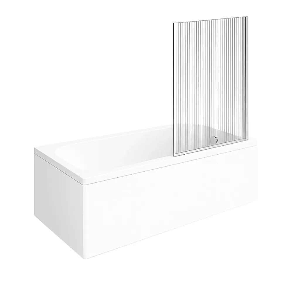 Baignoire Droite|Villeroy & Boch Baignoire droite Architectura acrylique 150 x 70 cm + Pare bain droite AURYS Raywall chromé